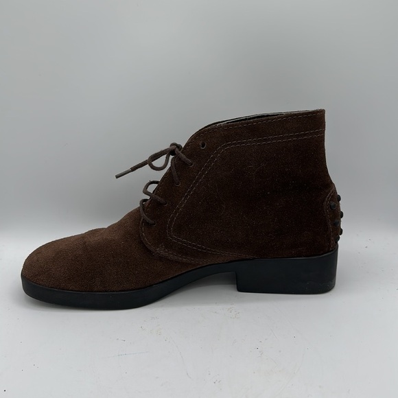 Talbots brown suede ankle booties, size 6AA - Picture 6 of 9